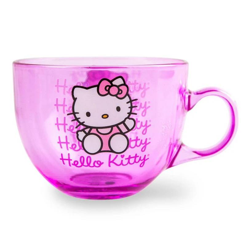 Sanrio Hello Kitty 16 oz Signature Glass Mug - Pink
