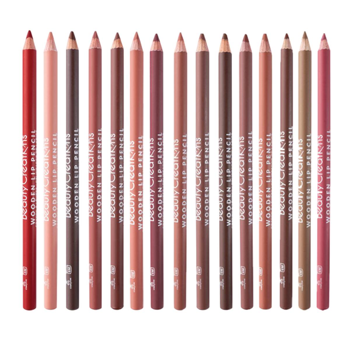 Beauty Creation Wooden Lip Pencil (15 Pieces)