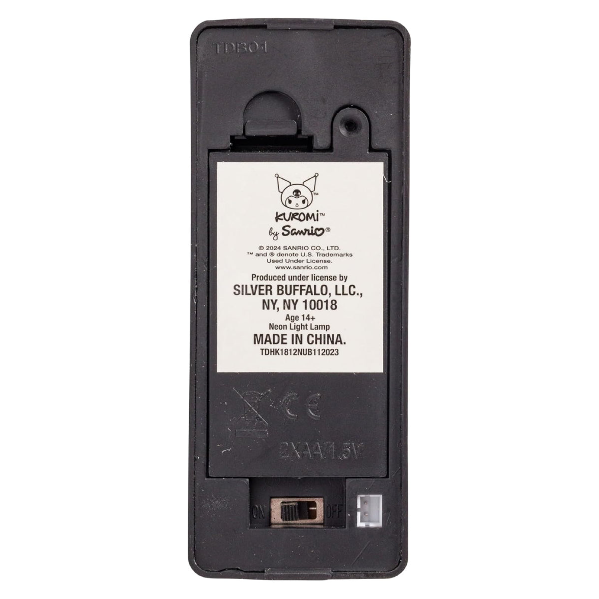 Sanrio Hello Kitty and Friends Kuromi Neon LED Lamp - White/Black