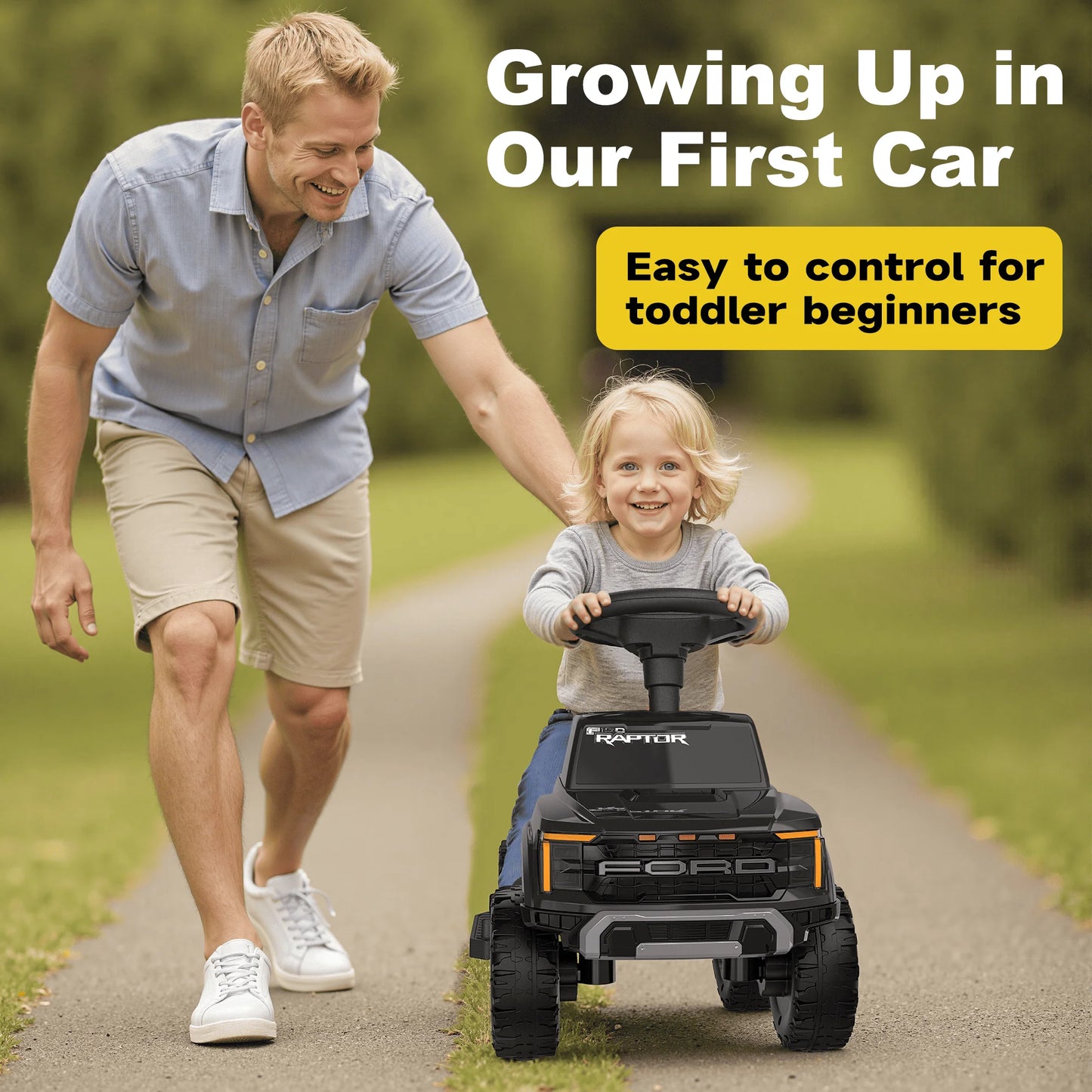 BBJ Toys 6V Ride On Ford F150 Battery Operated Toy Car - Black