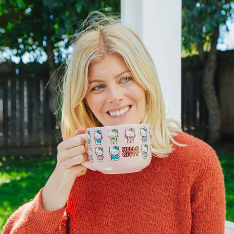 Sanrio Hello Kitty Expressions 20 oz Ceramic Soup Mug - Multicolor