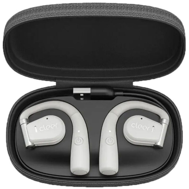 Cleer Arc Open Ear True Wireless Earbuds - Light Gray
