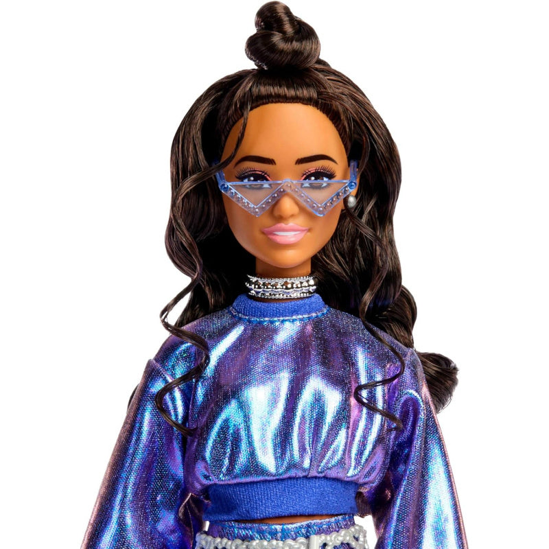 Barbie Deluxe Style Doll with Metallic Outfit - Ice Blue