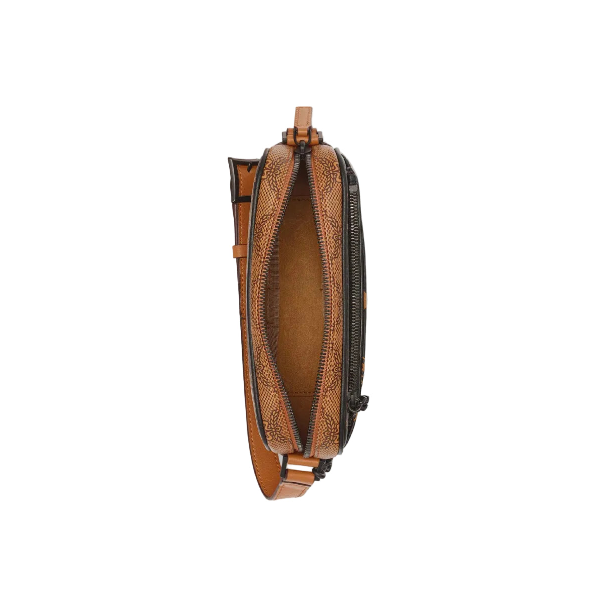 MCM Aren Monogram Mix Small Crossbody Bag with Pouch - Black