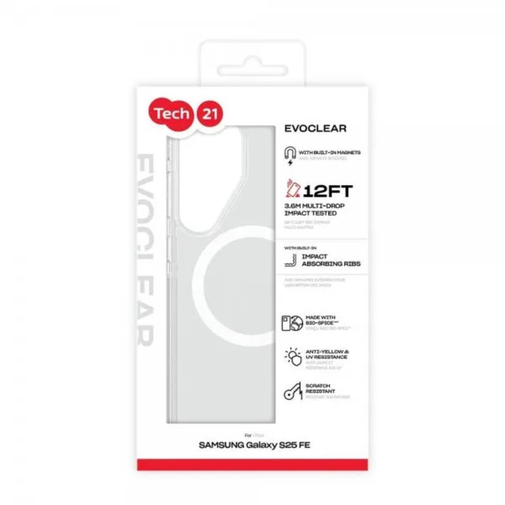 Tech21 MagSafe Case for Samsung Galaxy S25 FE - Clear