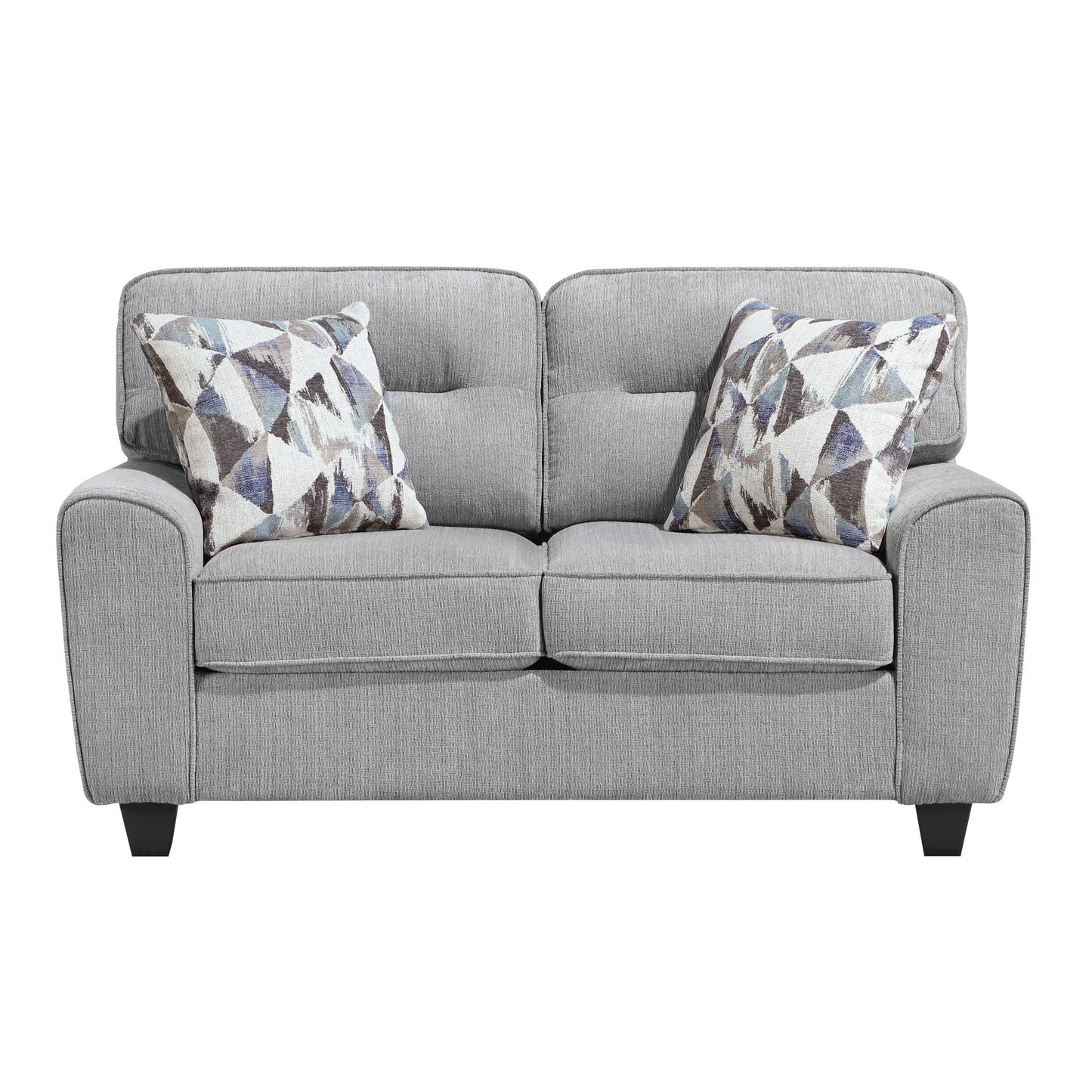 Norma Sofa and Loveseat Set by Homelegance - Gray