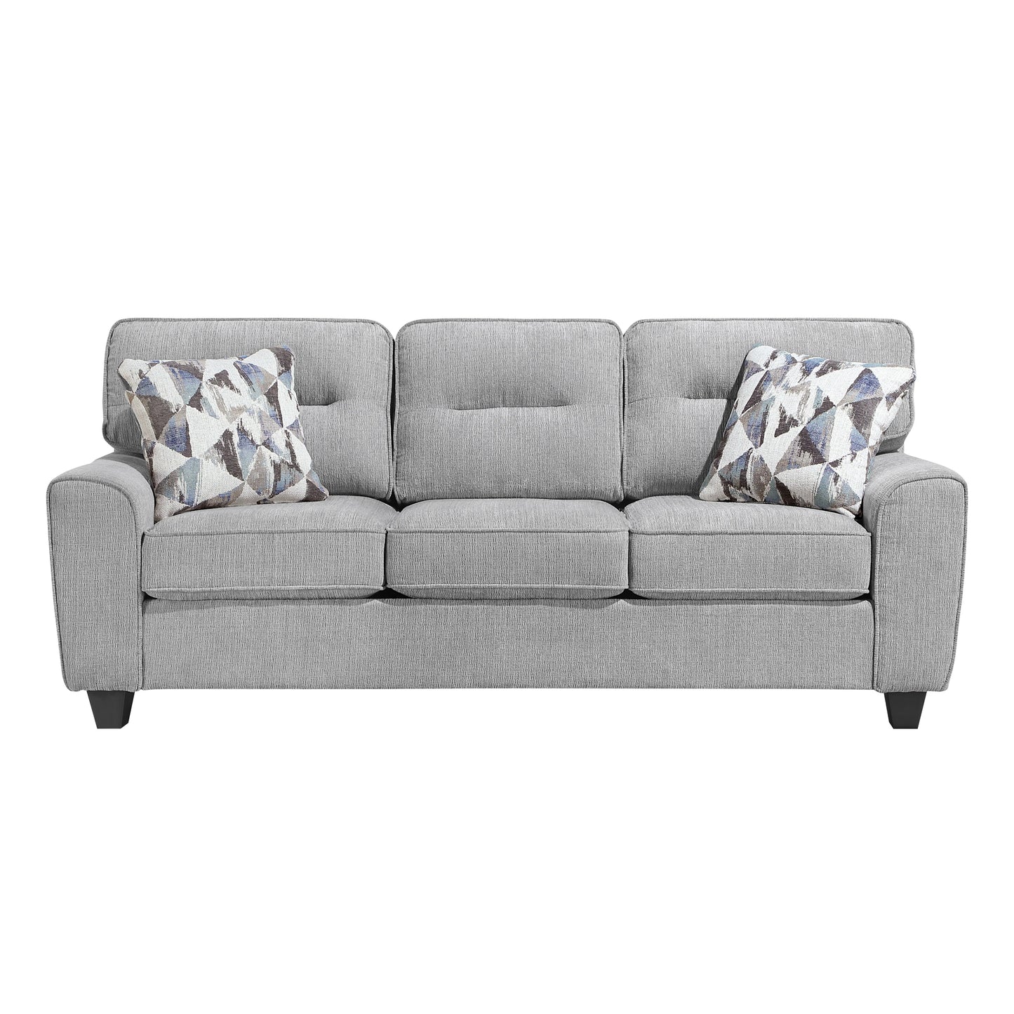 Norma Sofa and Loveseat Set by Homelegance - Gray