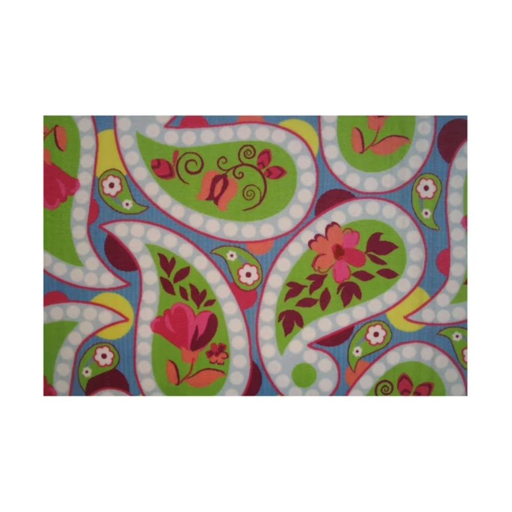 L.A Rugs 3'3" x 4'10" Fun Time Floral Paislies Rectangular Area Rug