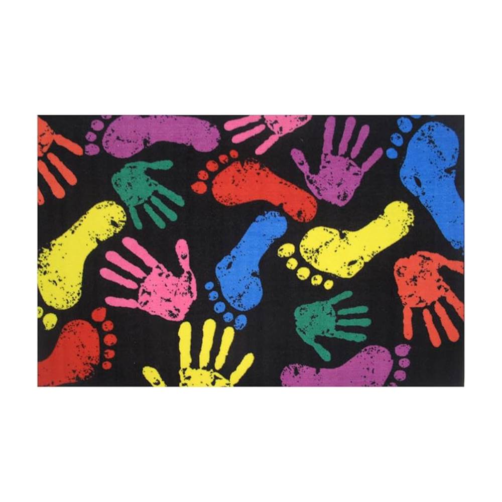 L.A Rugs Fun Time Impressions Rectangular Area Rug - Black