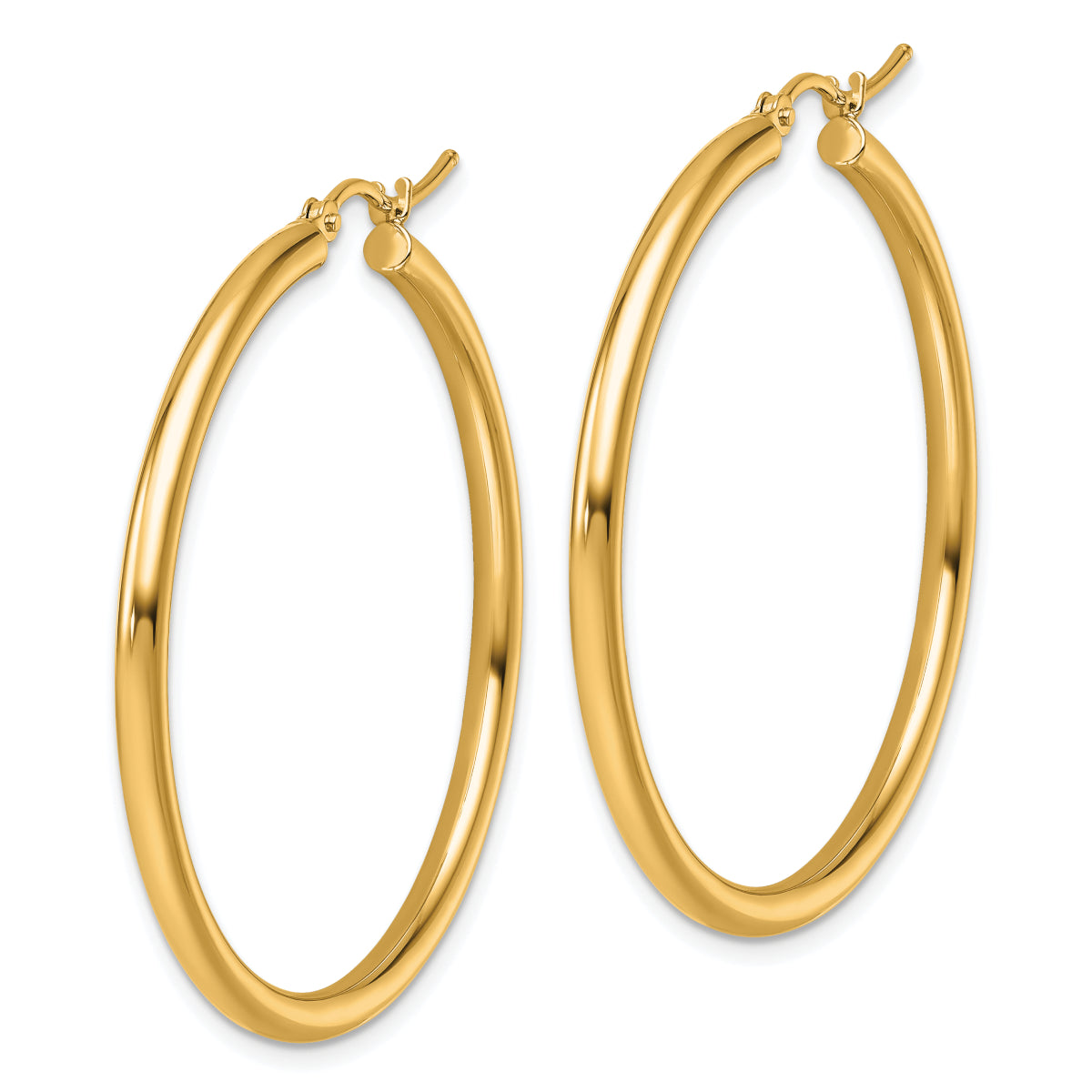 14K Leslie's Women's 2.5mm Hoop Earrings in 14K Yellow Gold