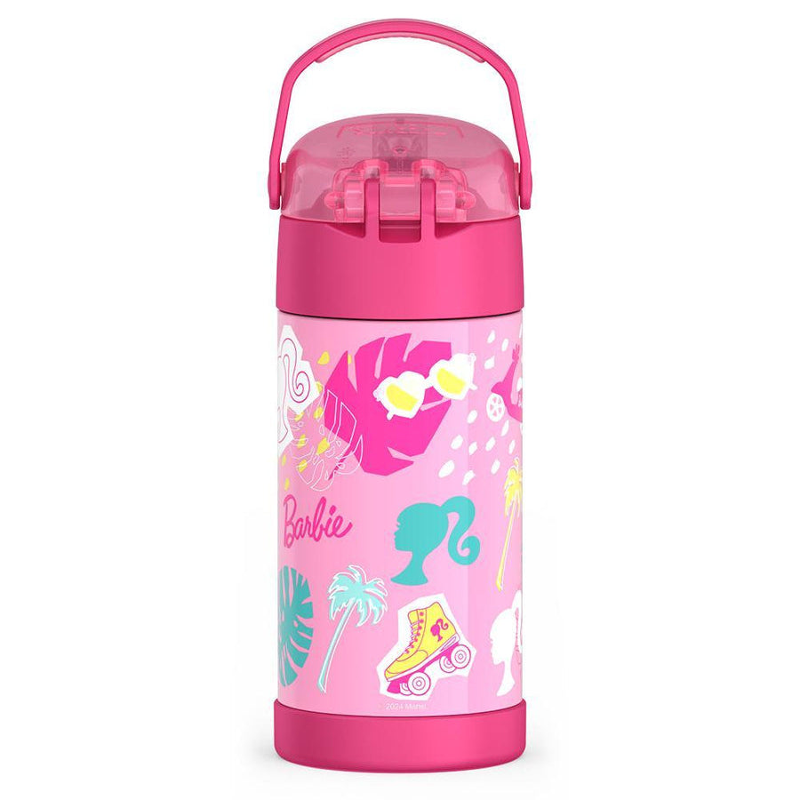 Thermos Funtainer Barbie 12 oz Water Bottle with Straw - Pink