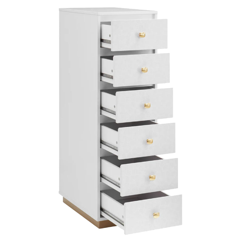 Impressions Vanity Hello Kitty SlayStation 6-Drawer Makeup Vanity Storage Unit - Gold