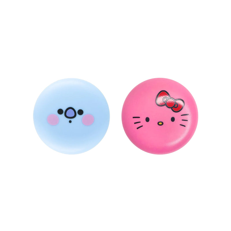 The Crème Shop x Hello Kitty x BT21 Moisturizing Macaron Lip Balm Duo