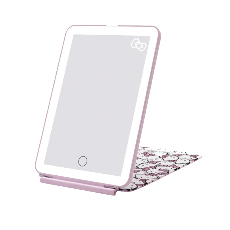 Impressions Hello Kitty Touch Pad Mini Tri-Tone LED Makeup Mirror -Â White/Pink