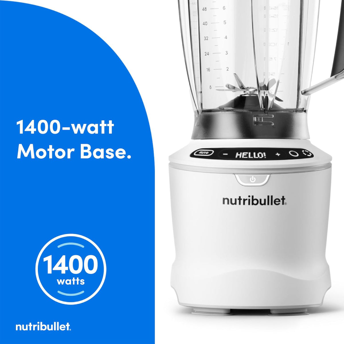 Nutribullet NBF50700AW Smart Sense Blender Set - Matte White