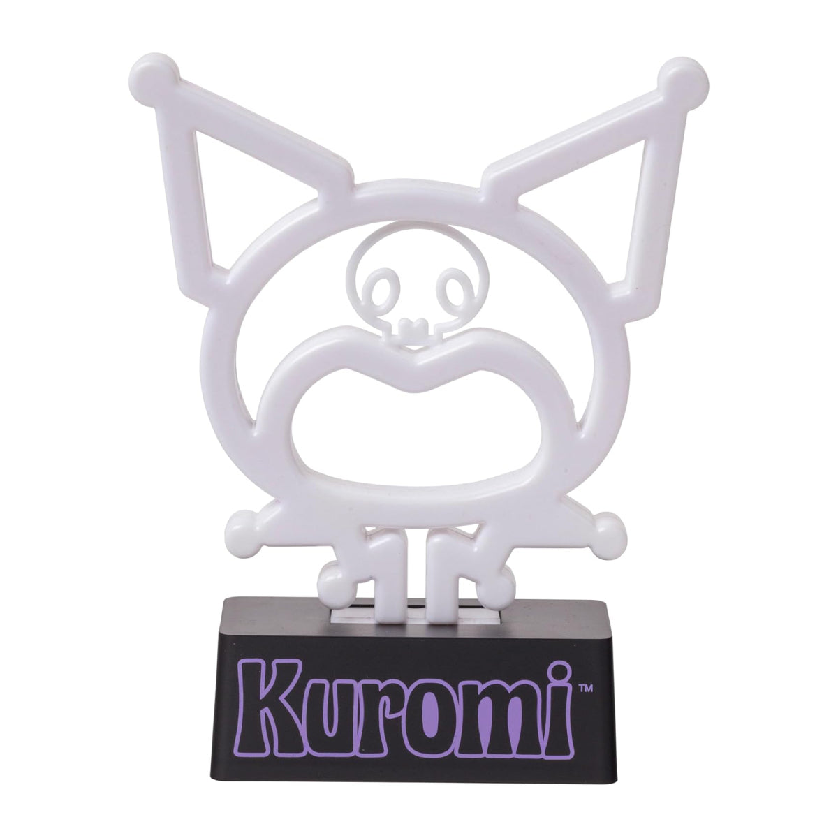 Sanrio Hello Kitty and Friends Kuromi Neon LED Lamp - White/Black