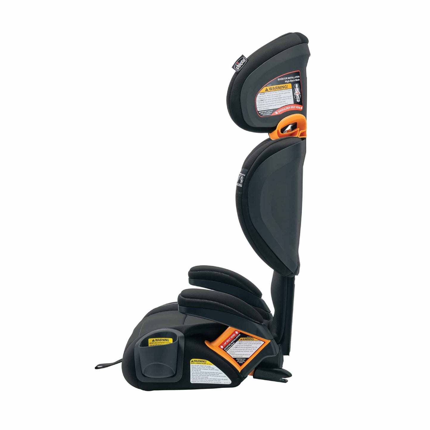 Chicco KidFit ClearTex Plus 2-in-1 Belt-Positioning Booster Car Seat - Obsidian