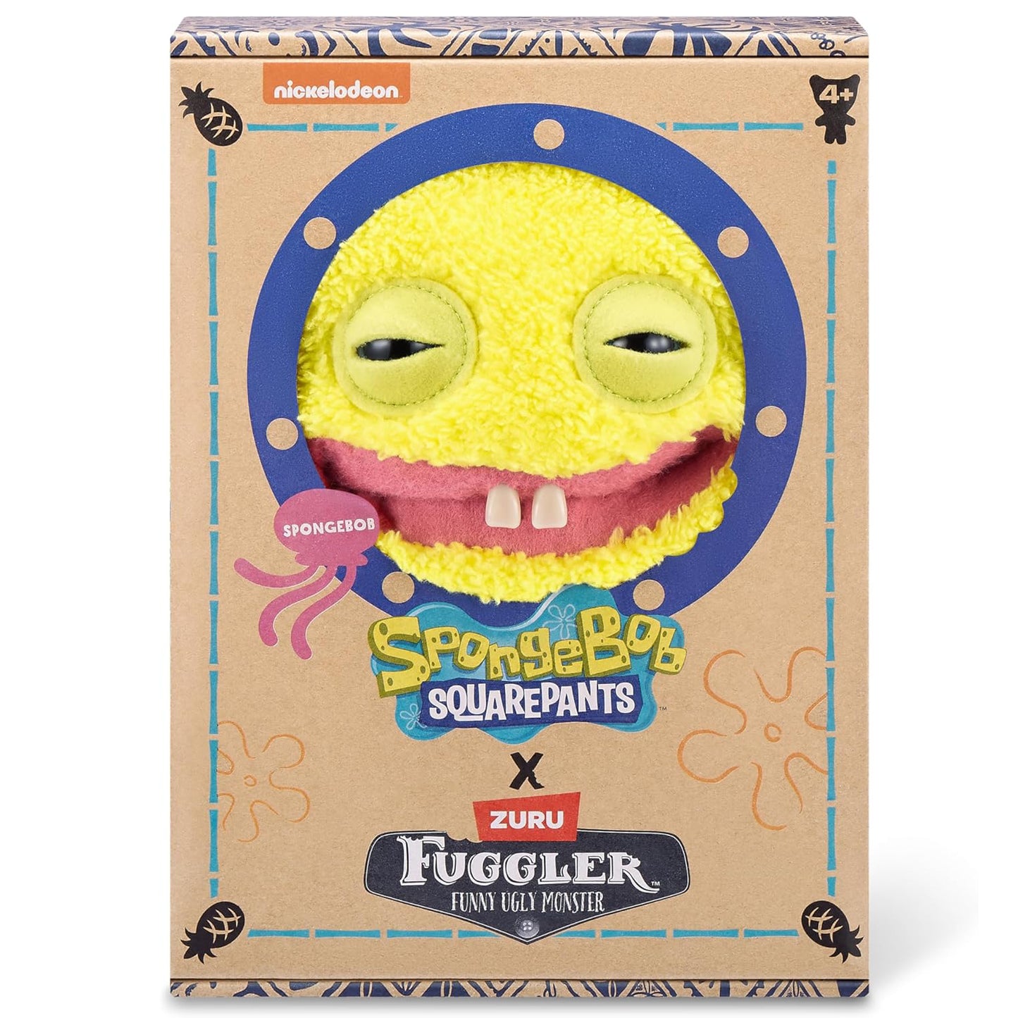 Fuggler Spongebob Squarepants Plush Toy - Yellow