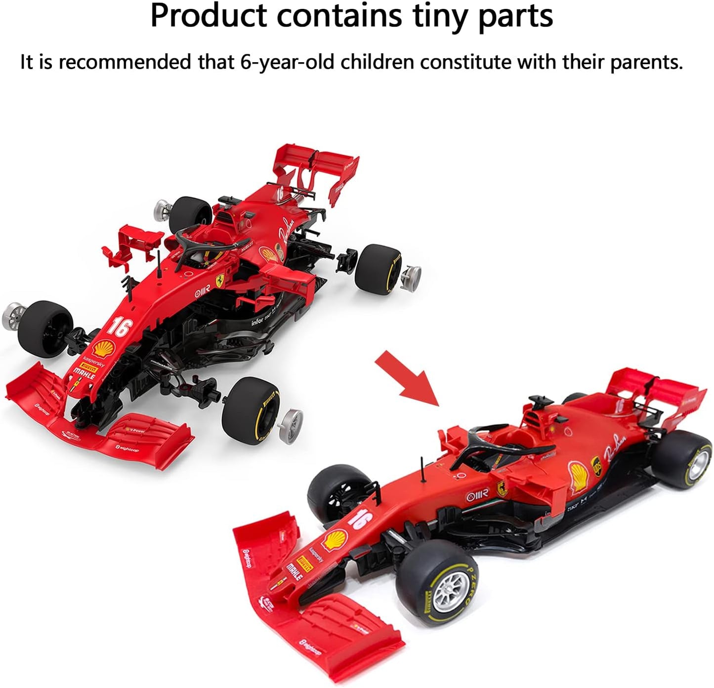 Rastar F1 Ferrari RC Vehicle Toy Remote Controlled Car Kit - Red