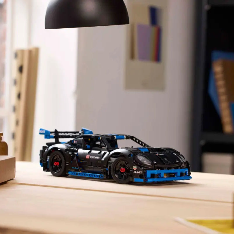 LEGO Technic Porsche GT4 e-Performance Race Car Building Toy (834-Pieces) - Black/Blue
