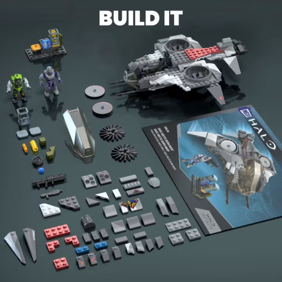 Mega Halo UNSC Arctic Burn Wasp Building Toy Set (342 Pieces)