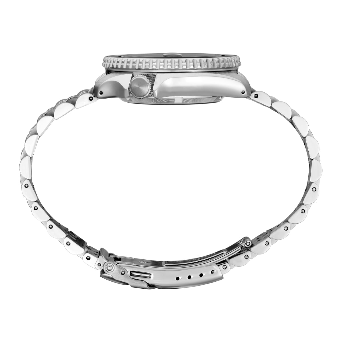 Seiko 5 Sports GMT Series Men's Silver-Tone Bracelet Watch - Blue Dial