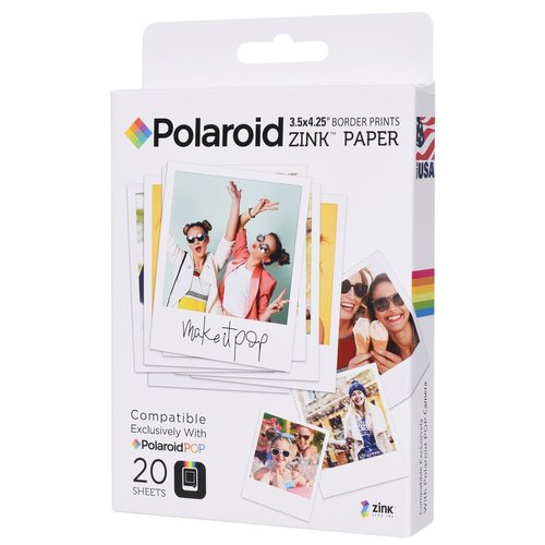 Polaroid 3.5" x 4.25" Instant Print Paper (20 Sheets) - White - Curacao