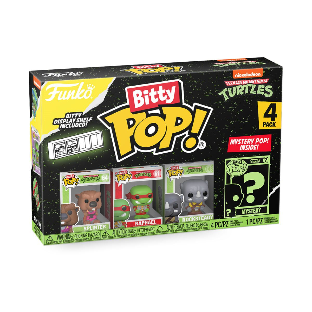 Funko Bitty Pop! Teenage Mutant Ninja Turtles Splinter Figures (4 Pack)