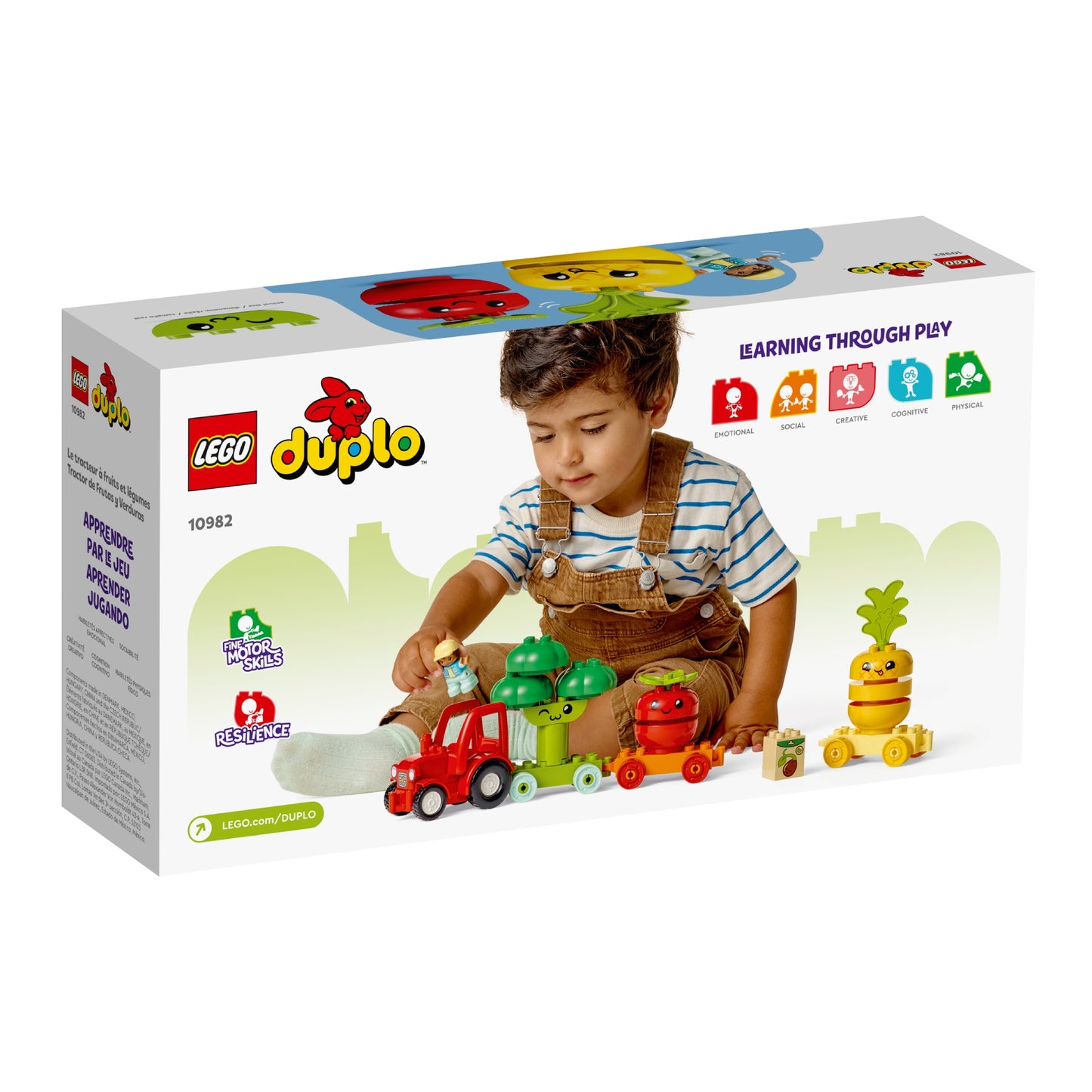 LEGO DUPLO Fruit and Vegetable Tractor Building Toy Set (19-Pieces)