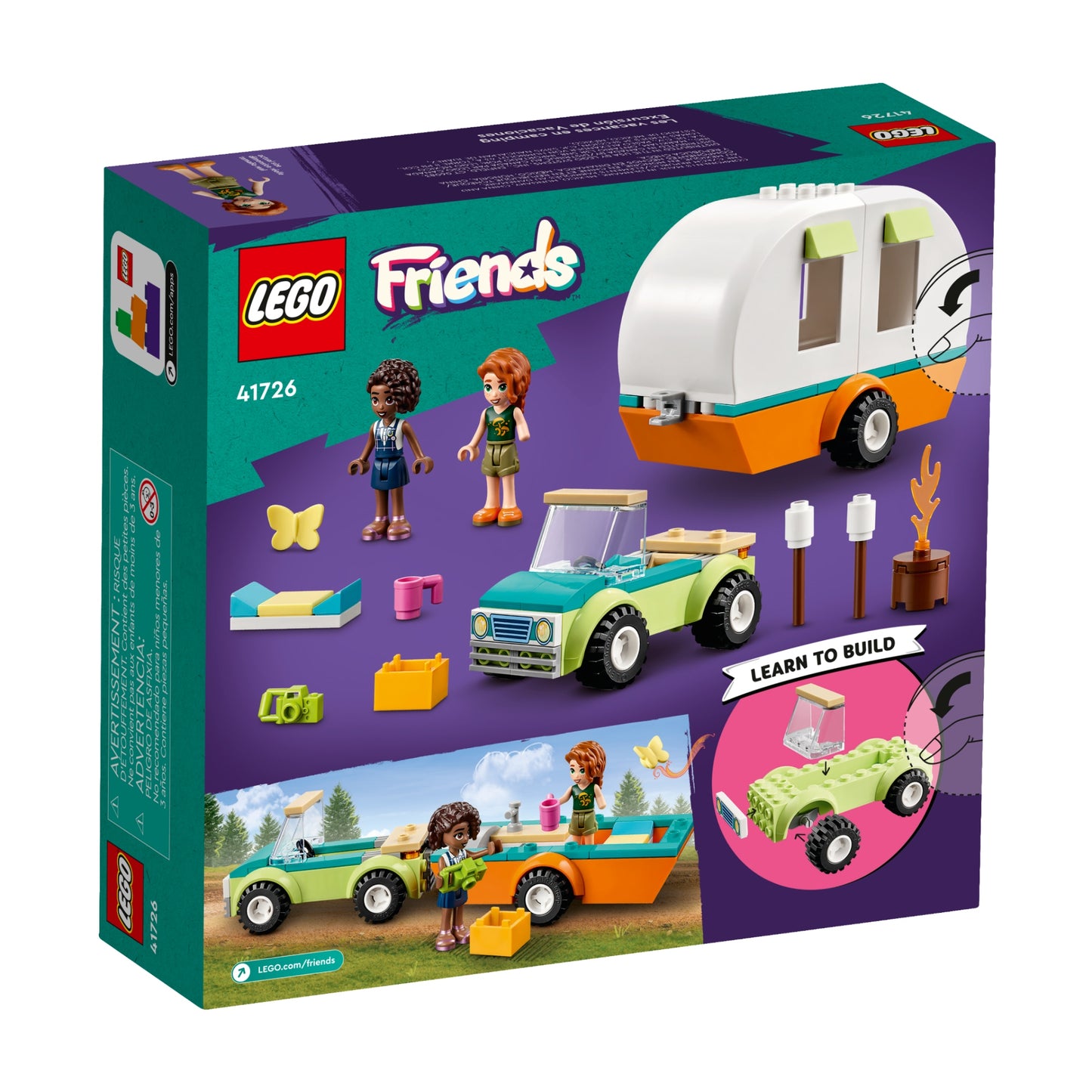 LEGO Friends Holiday Camping Trip Building Toy Set (87-Pieces)