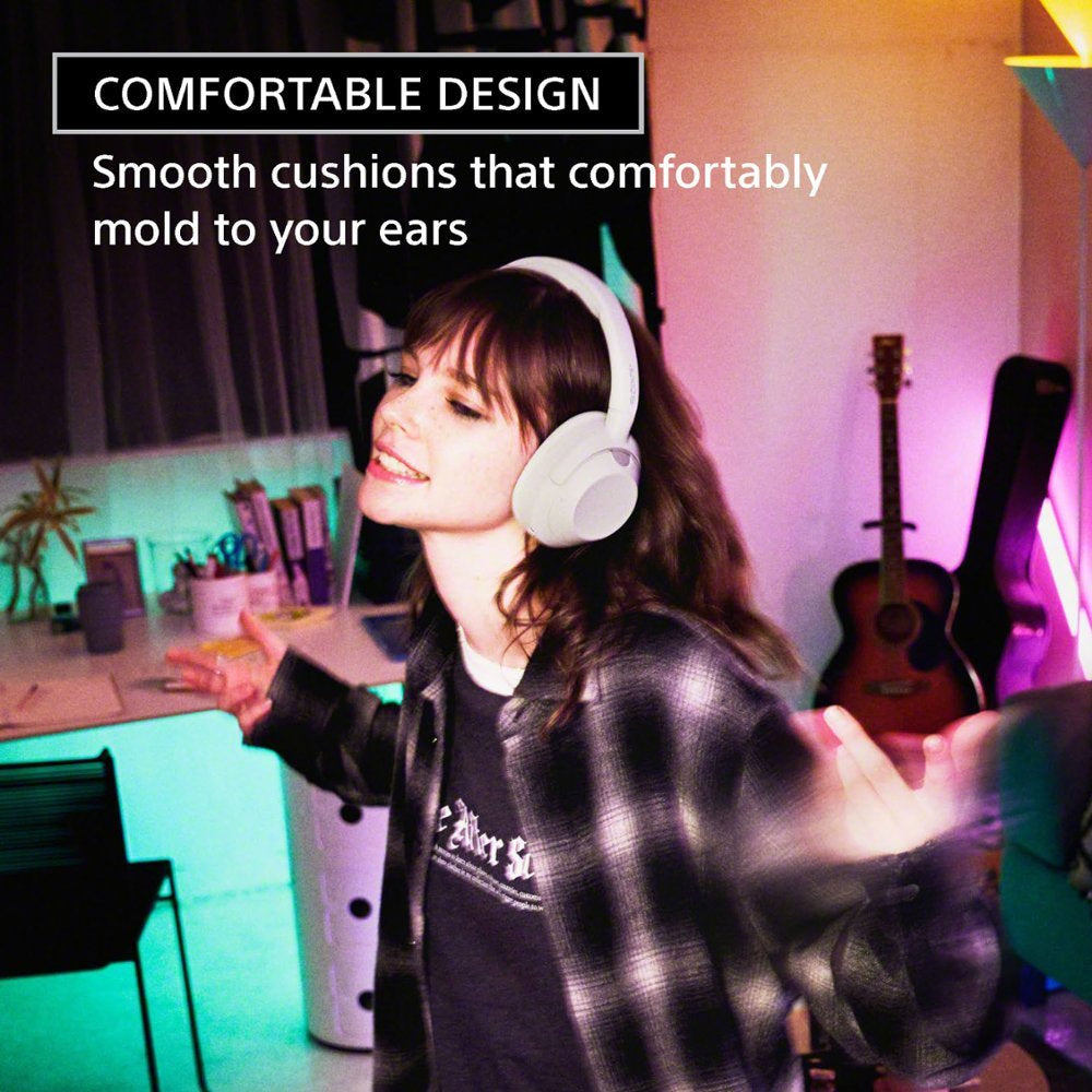 Sony ULT WEAR Power Sound Series Wireless Noise Canceling Over-The-Ear Headphones - Black