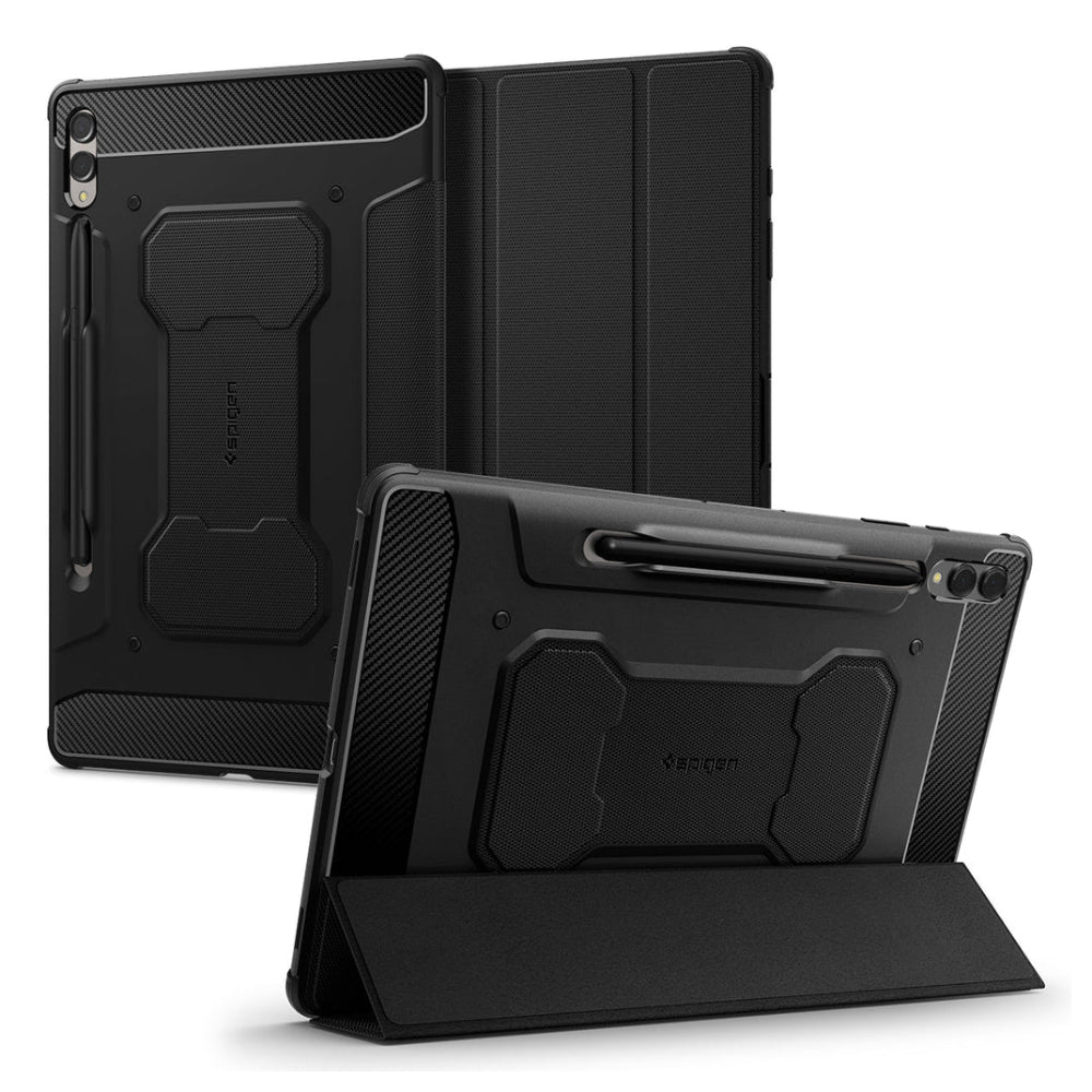Funda Spigen Rugged Armor Pro para Galaxy Tab S9 Plus - Negro