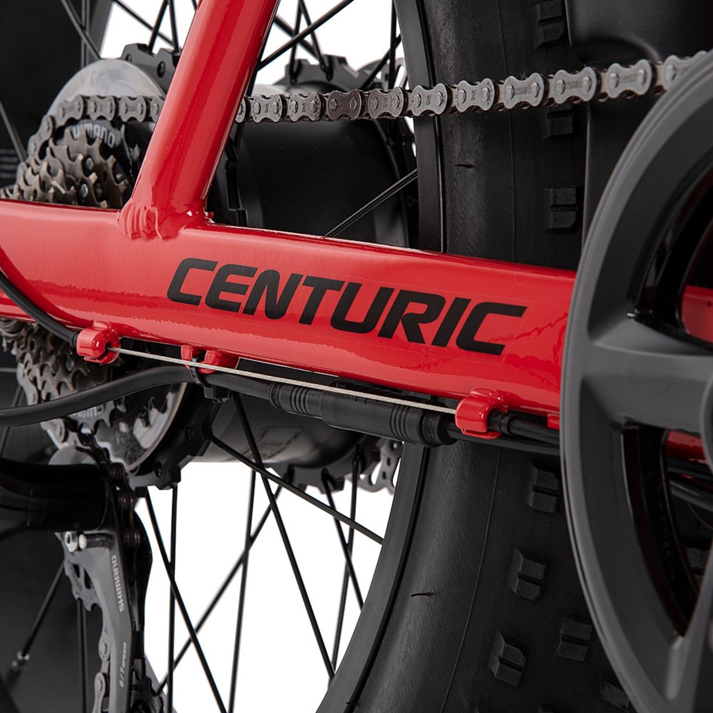 Huffy 20" Centuric Folding E-bike - Black/Red