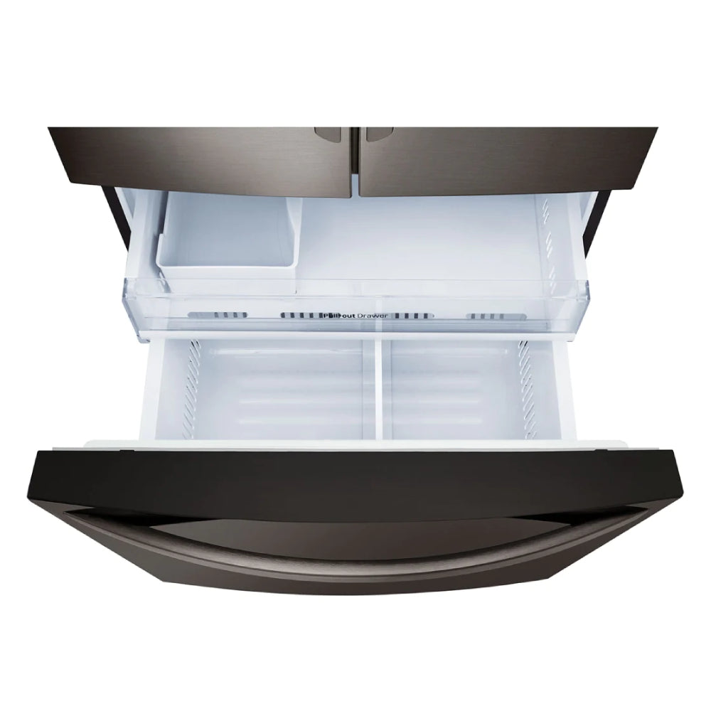 LG LFXS26973D 26 . Smart WiFi Enabled French Door Refrigerator - Black Stainless Steel - Curacao