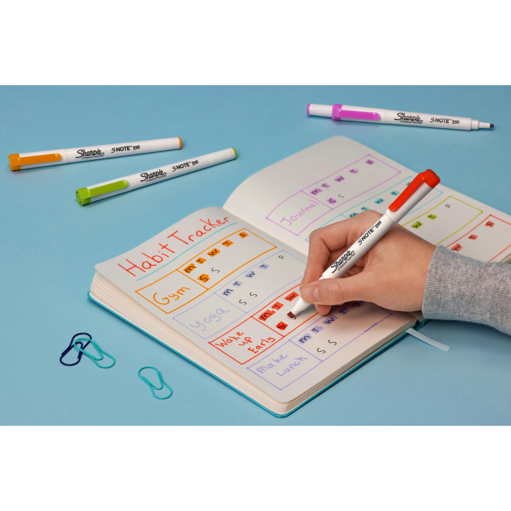 Marcadores creativos de doble punta Sharpie S-Note Duo (juego de 8)