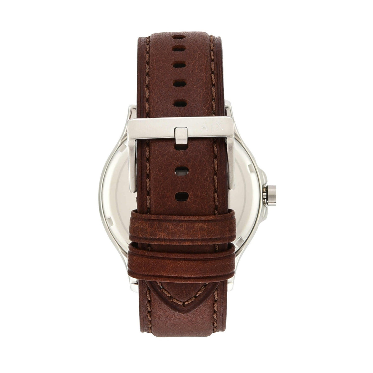 Armani Exchange Hampton Men's 46mm Brown Strap Watch - Navy Dial