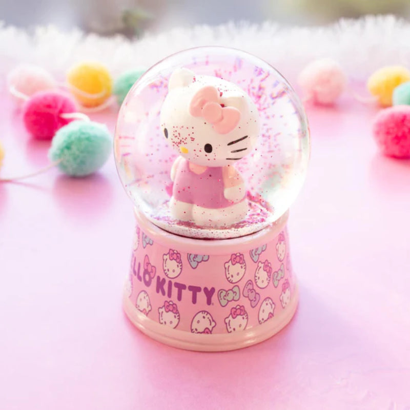 Sanrio Hello Kitty Light-Up 6" Snow Globe - Pink