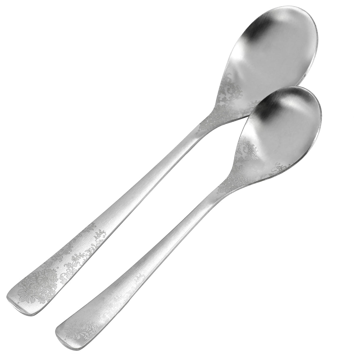 Gibson Home 13851021 Bishop Hill Floral Flatware Set (20 Pieces) - Silver