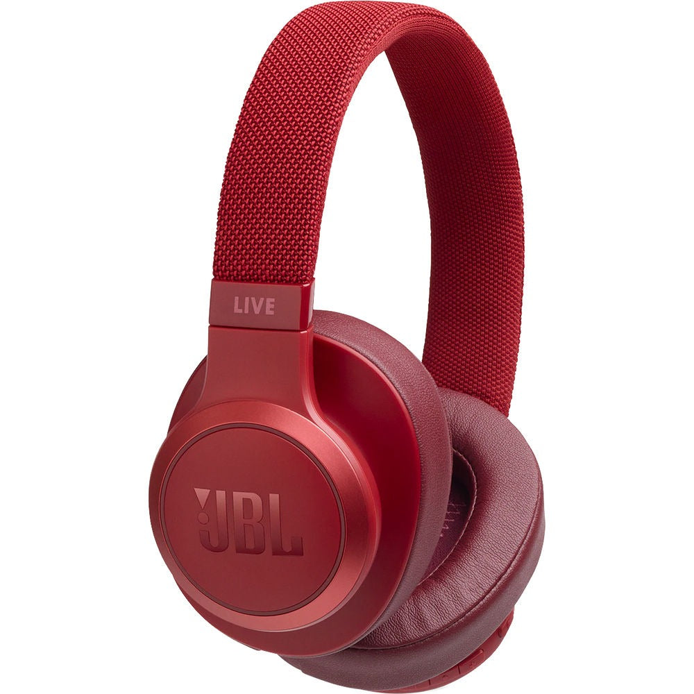 JLB Live 500BT Wireless Over-Ear Headphones-Red