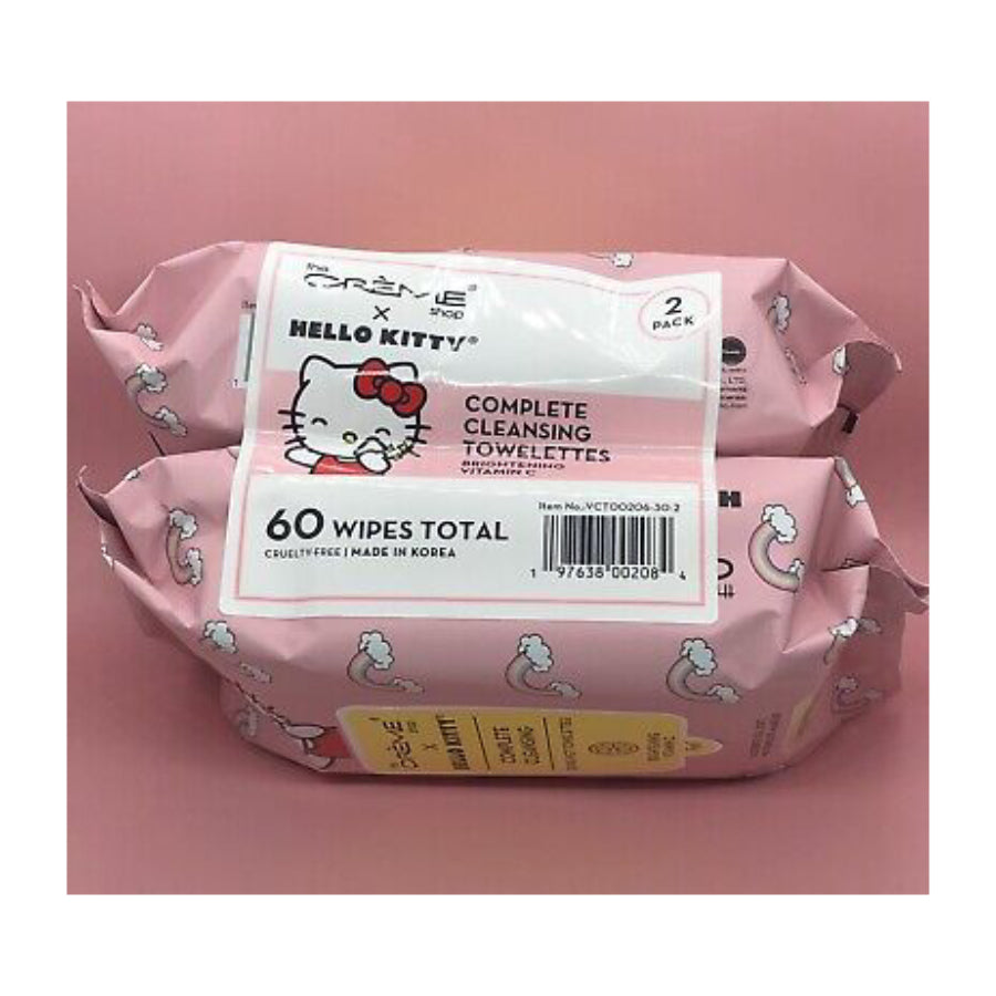 The Cream Shop Pre-Wet Complete Cleaning Vitamin-C Towelettes (2-Pack)