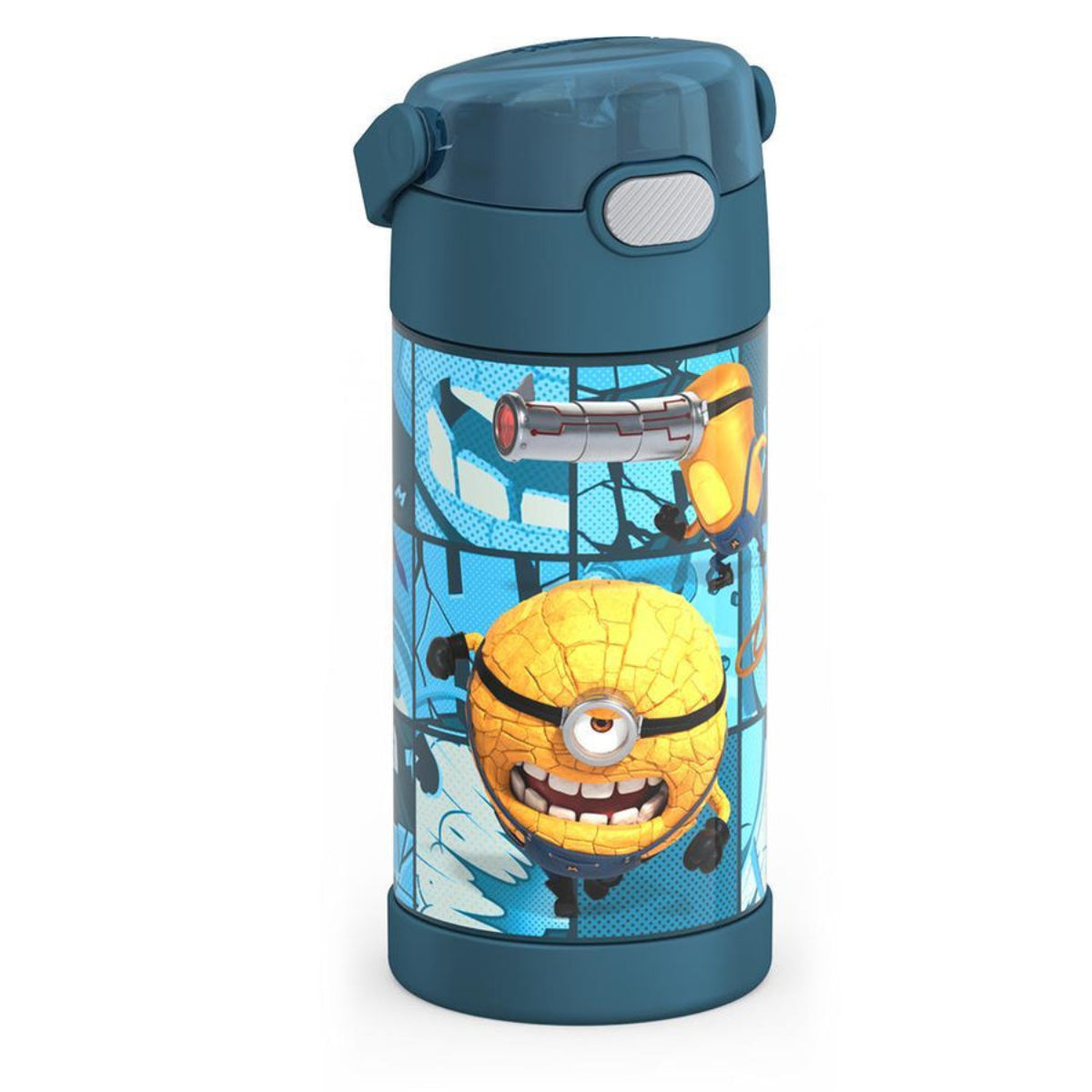 Thermos Funtainer Despicable Me 4 12 oz Water Bottle with Straw - Blue