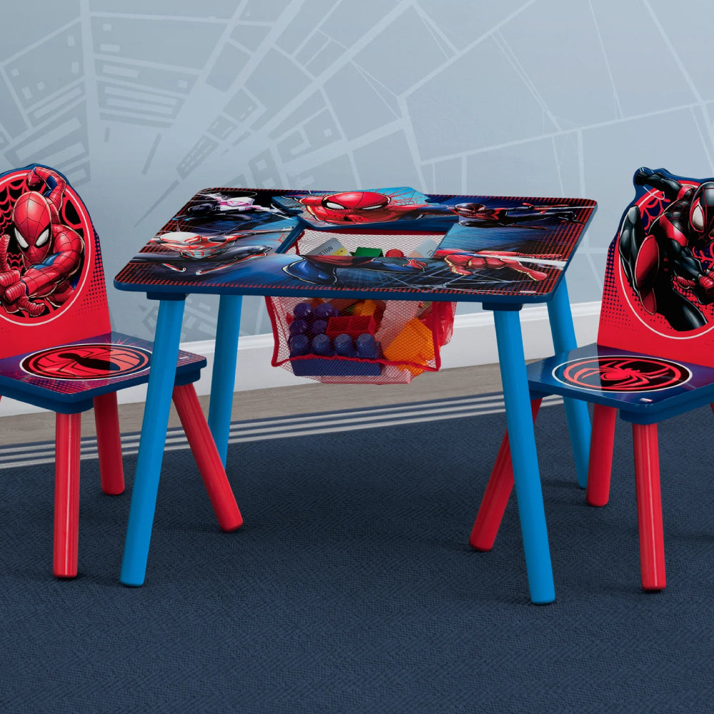 Delta Children Spider-Man Table and Chair Set with Storage