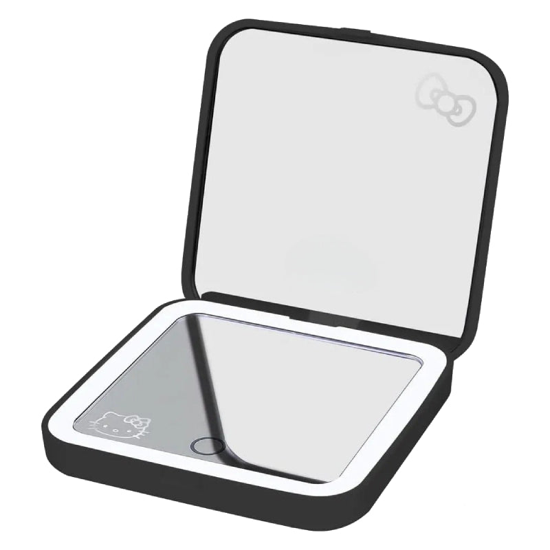 Impressions Vanity Hello Kitty Supercute Compact Mirror with Magnifying Mirror Top (Black)