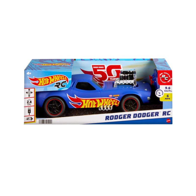Hot Wheels 1:16 Scale RC Rodger Dodger Toy Car - Blue