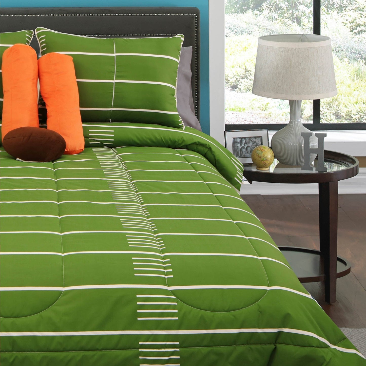 Hallmart Collectibles Field Goal 6-Piece Full Comforter Set