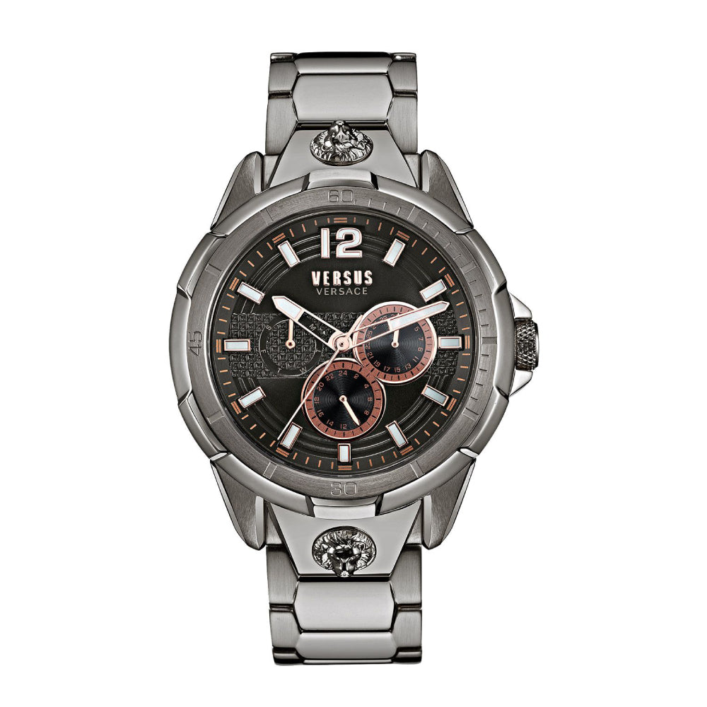Reloj para hombre Versus Runyon de 44 mm con carcasa IP gris metalizado