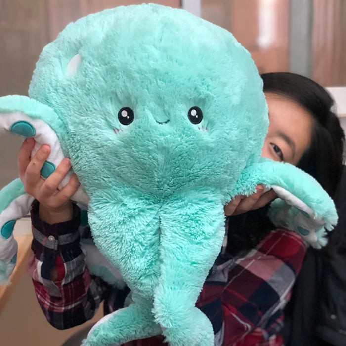 Squishable Mint Octopus 15" Plush Toy - Turquoise