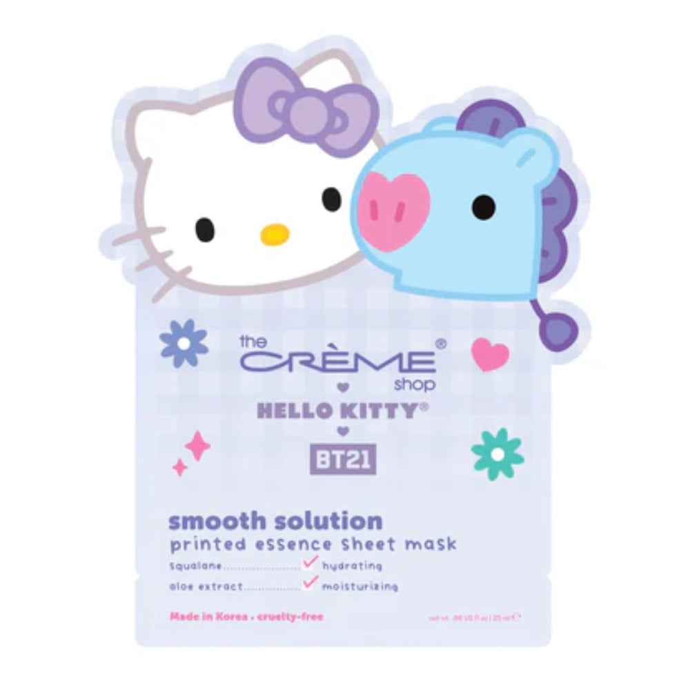 The Creme Shop X Hello Kitty and BT21 Smooth Solution Printed Essence Sheet Mask