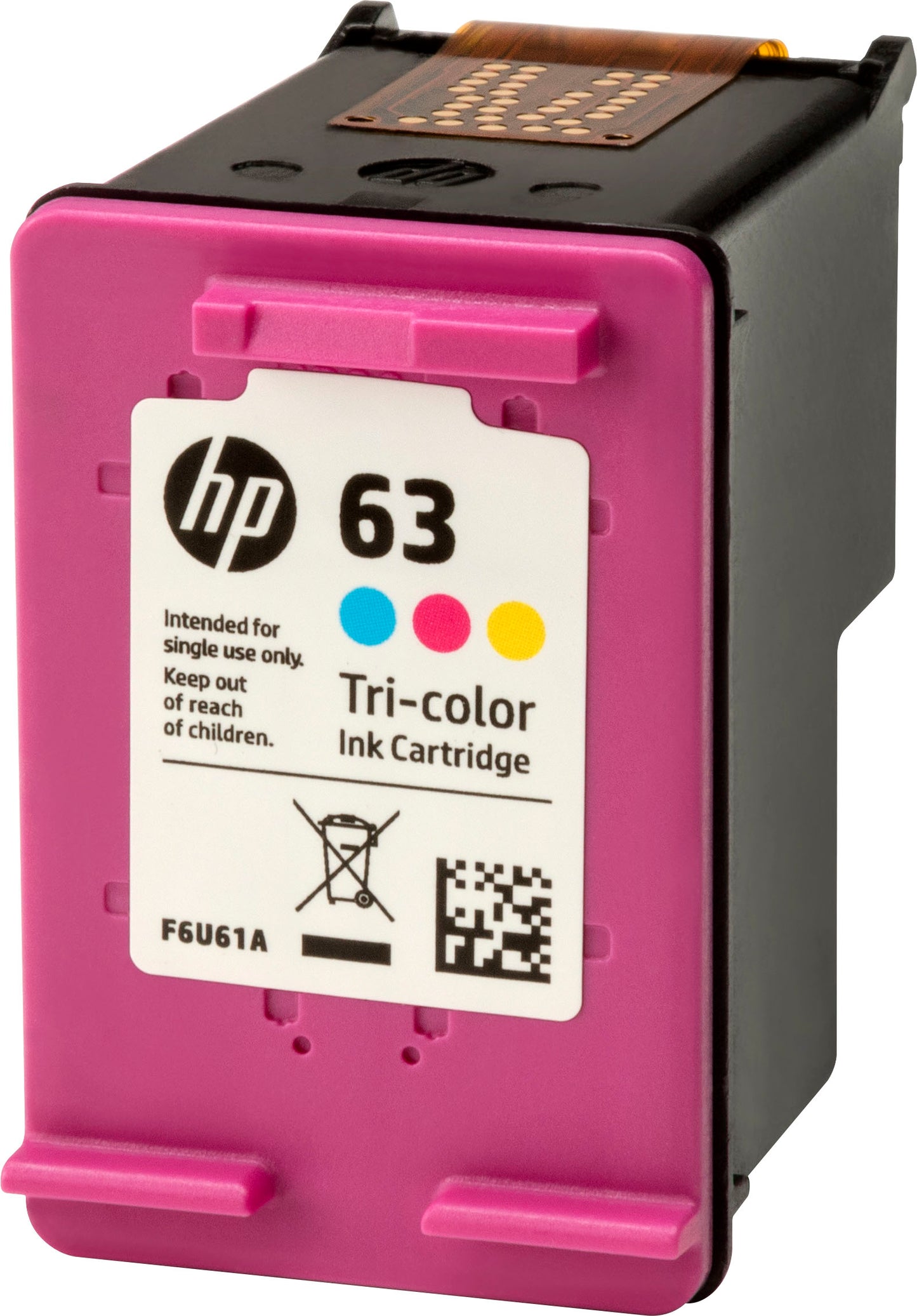 HP 63 Tri-Color Ink Cartridge