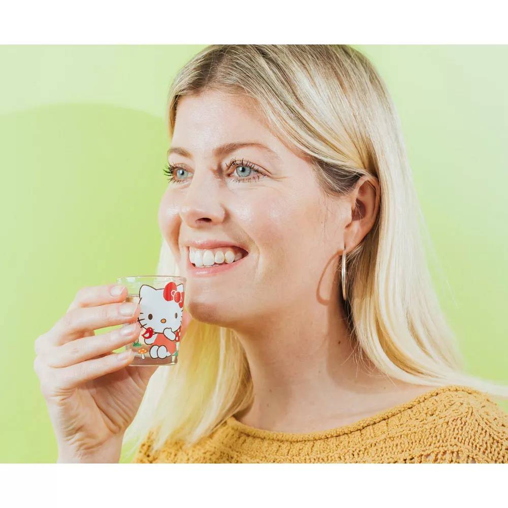 Sanrio Hello Kitty Mushrooms 2 oz Mini Shot Glasses (Set of 4) - Multicolor